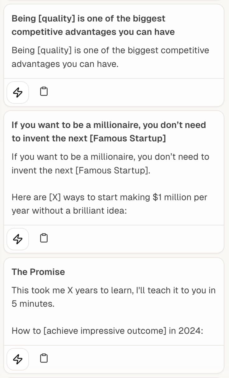 Image of templates board